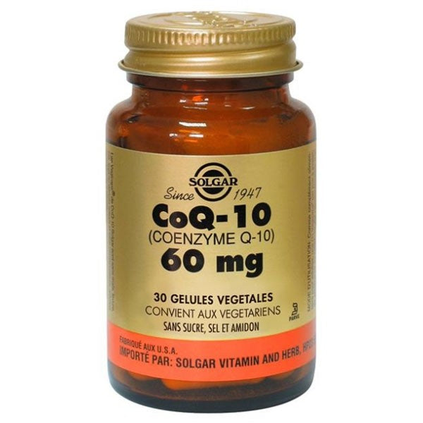 Solgar Coenzyme Q-10 60 Mg, 30 Capsules